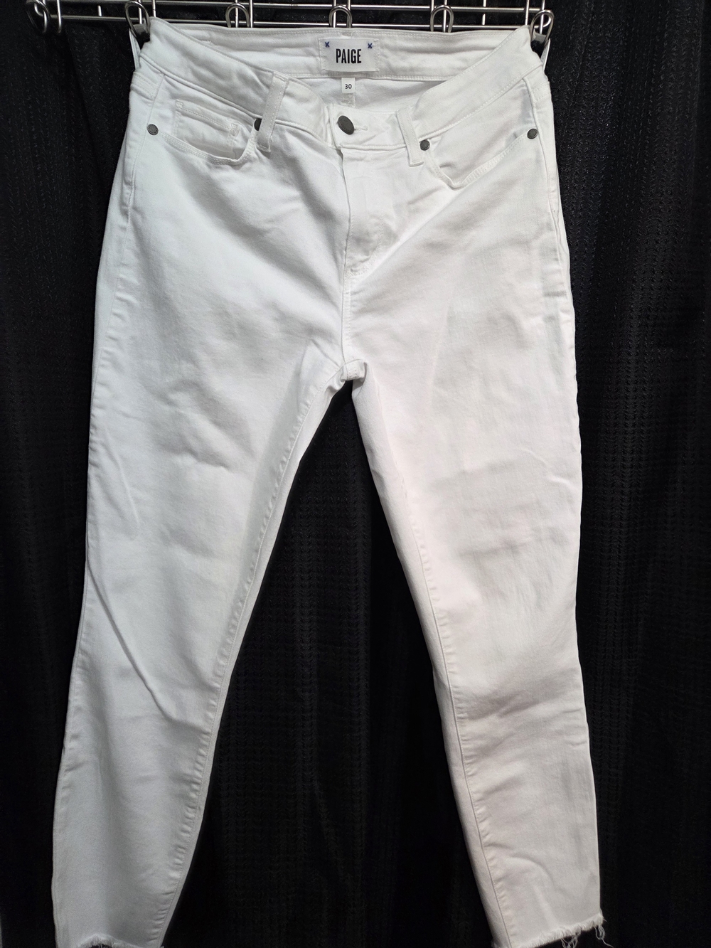PAIGE White Womenn’s Slim Crop Size 30